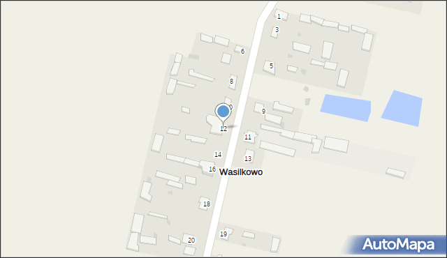 Wasilkowo, Wasilkowo, 12, mapa Wasilkowo