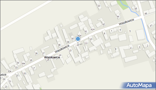 Wasiłowice, Wasiłowice, 12, mapa Wasiłowice