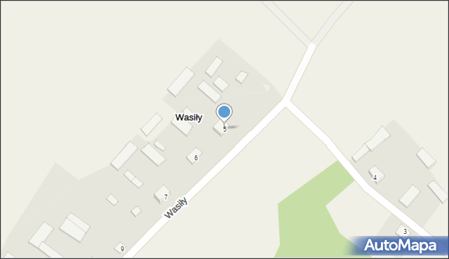 Wasiły, Wasiły, 5, mapa Wasiły