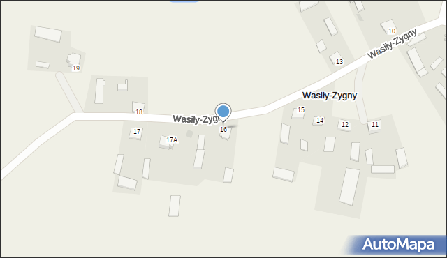 Wasiły-Zygny, Wasiły-Zygny, 16, mapa Wasiły-Zygny