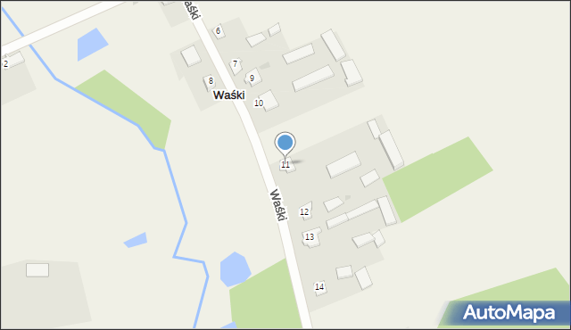 Waśki, Waśki, 11, mapa Waśki