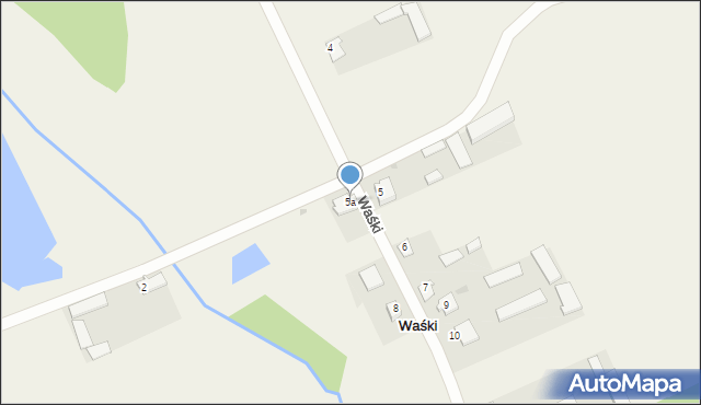 Waśki, Waśki, 5a, mapa Waśki