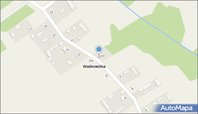 Waśkowólka, Waśkowólka, 11, mapa Waśkowólka