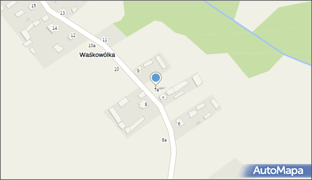 Waśkowólka, Waśkowólka, 7a, mapa Waśkowólka