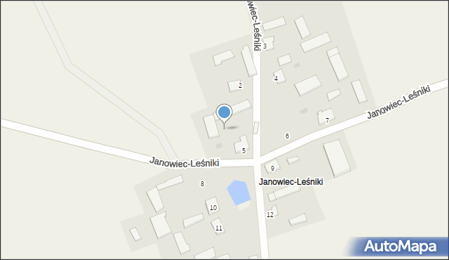 Waśniewo-Gwoździe, Waśniewo-Gwoździe, 12, mapa Waśniewo-Gwoździe