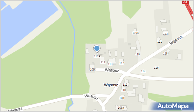 Wąsosz, Wąsosz, 111A, mapa Wąsosz