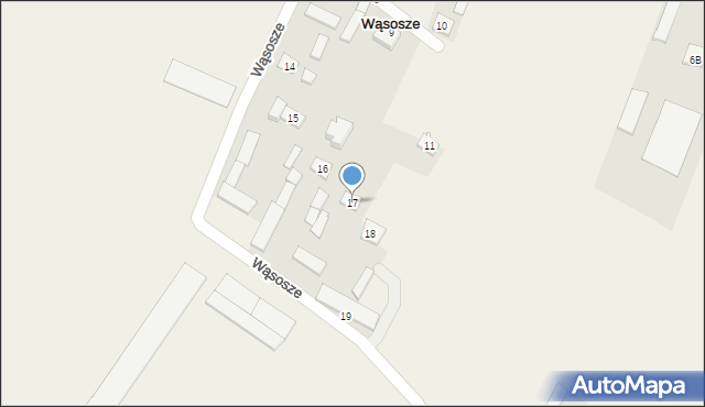 Wąsosze, Wąsosze, 17, mapa Wąsosze