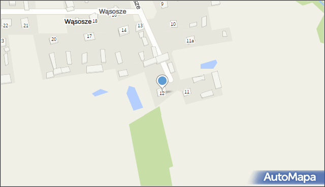 Wąsosze, Wąsosze, 12, mapa Wąsosze