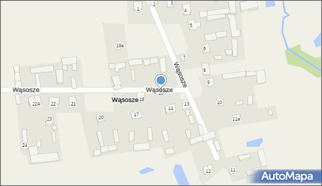 Wąsosze, Wąsosze, 16, mapa Wąsosze