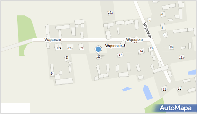 Wąsosze, Wąsosze, 20, mapa Wąsosze