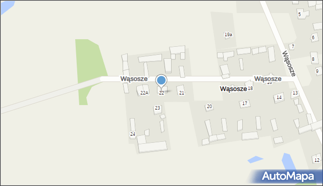 Wąsosze, Wąsosze, 22, mapa Wąsosze