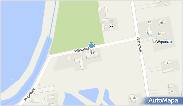 Wąsosze, Wąsosze, 75a, mapa Wąsosze