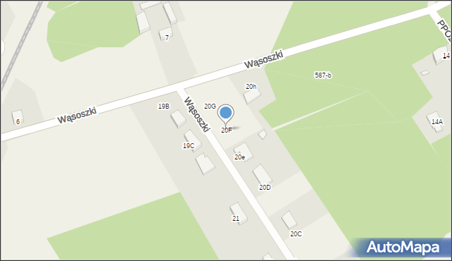 Wąsoszki, Wąsoszki, 20F, mapa Wąsoszki