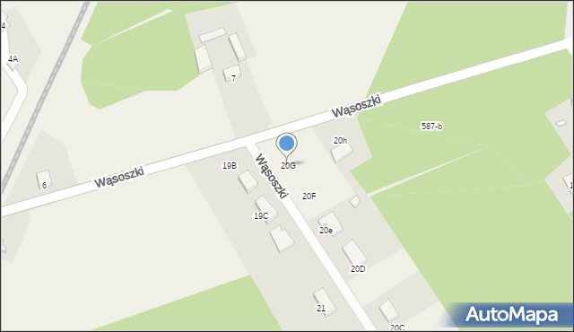 Wąsoszki, Wąsoszki, 20G, mapa Wąsoszki