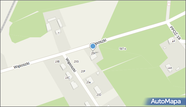 Wąsoszki, Wąsoszki, 20h, mapa Wąsoszki