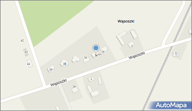 Wąsoszki, Wąsoszki, 3e, mapa Wąsoszki