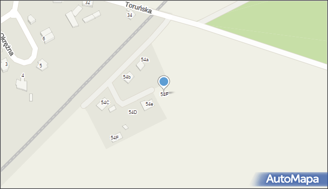 Wąsoszki, Wąsoszki, 54F, mapa Wąsoszki