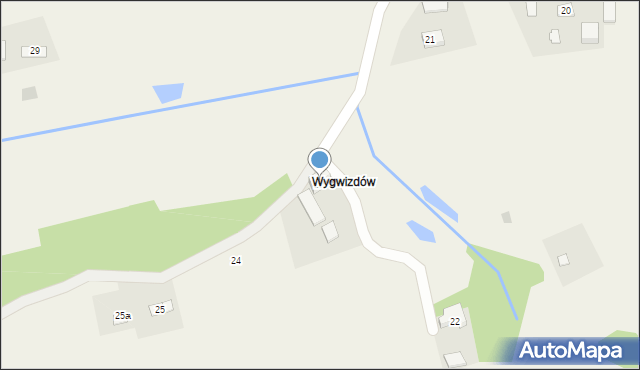 Wąsów, Wąsów, 23, mapa Wąsów