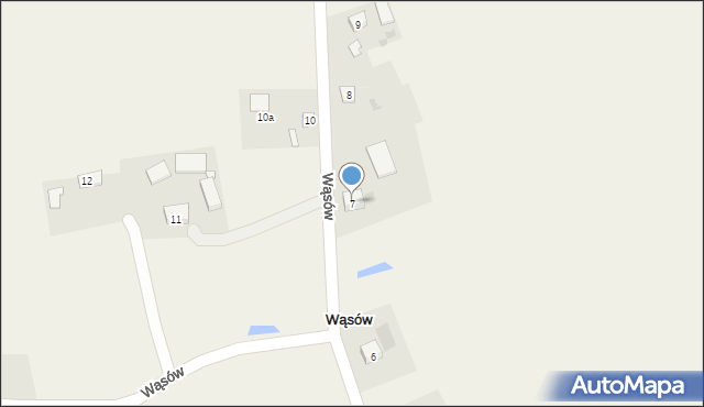 Wąsów, Wąsów, 7, mapa Wąsów