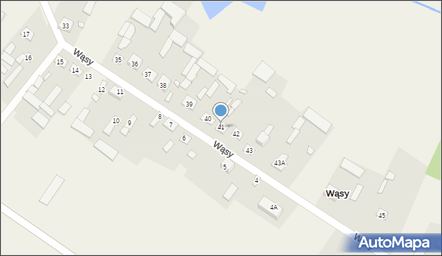 Wąsy, Wąsy, 41, mapa Wąsy