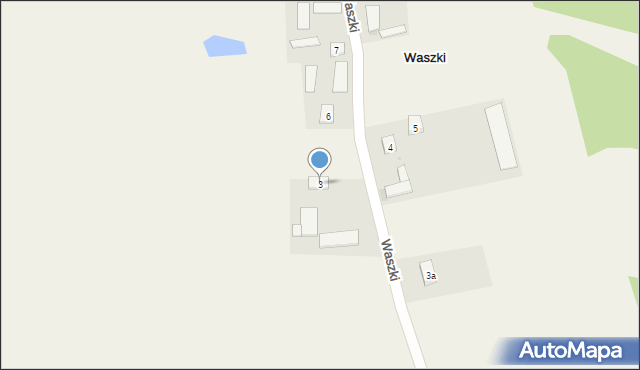 Waszki, Waszki, 3, mapa Waszki