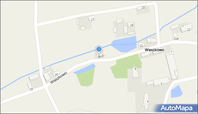 Waszkowo, Waszkowo, 18, mapa Waszkowo