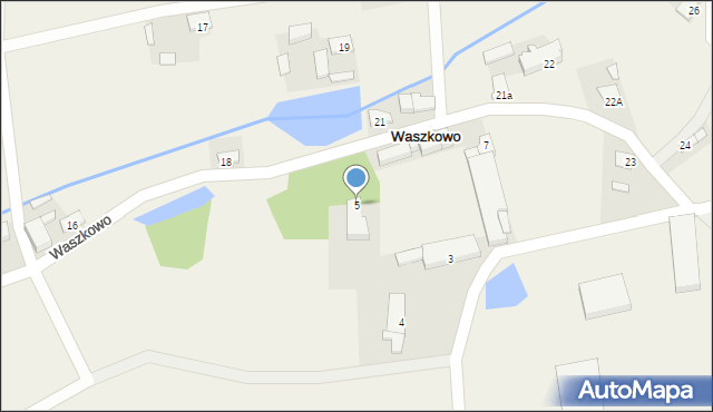 Waszkowo, Waszkowo, 5, mapa Waszkowo