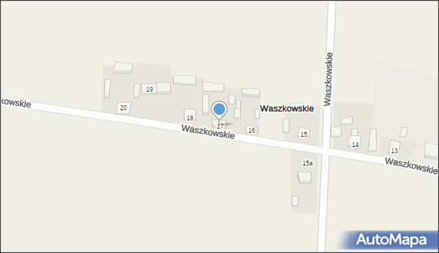 Waszkowskie, Waszkowskie, 17, mapa Waszkowskie