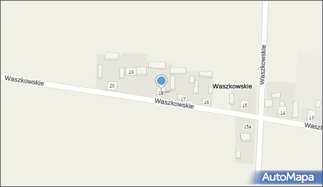 Waszkowskie, Waszkowskie, 18, mapa Waszkowskie