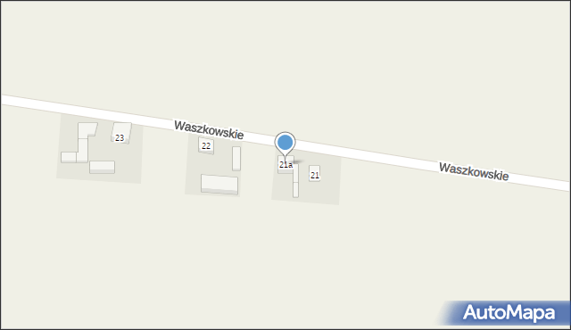 Waszkowskie, Waszkowskie, 21a, mapa Waszkowskie