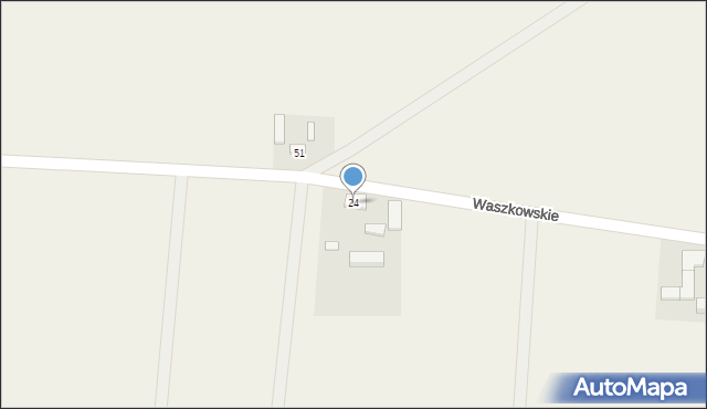 Waszkowskie, Waszkowskie, 24, mapa Waszkowskie