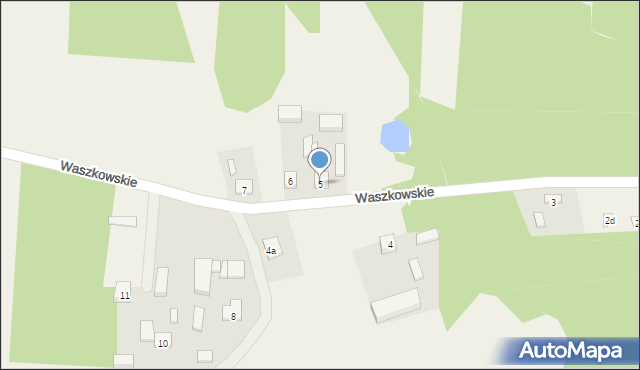 Waszkowskie, Waszkowskie, 5, mapa Waszkowskie