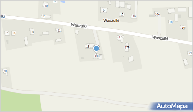 Waszulki, Waszulki, 13B, mapa Waszulki