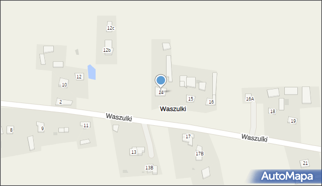 Waszulki, Waszulki, 14, mapa Waszulki