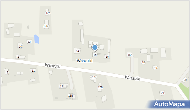 Waszulki, Waszulki, 15, mapa Waszulki