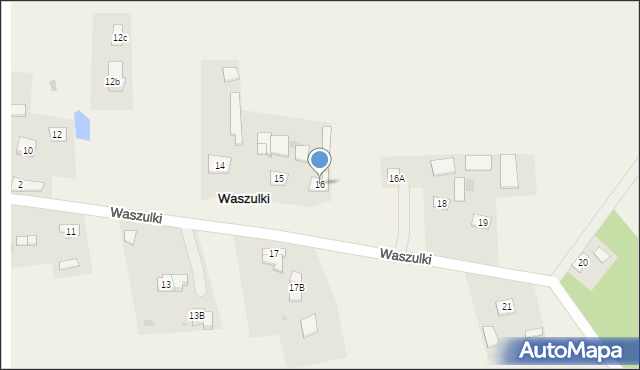 Waszulki, Waszulki, 16, mapa Waszulki