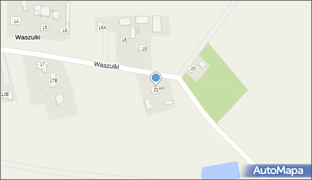 Waszulki, Waszulki, 21, mapa Waszulki