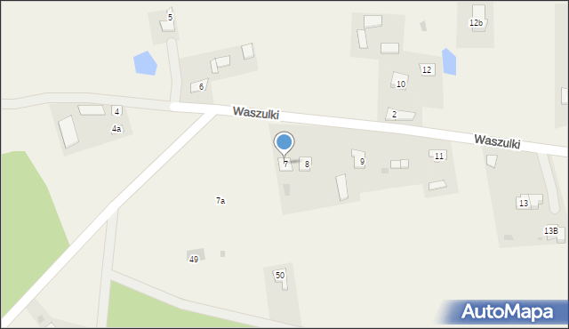 Waszulki, Waszulki, 7, mapa Waszulki