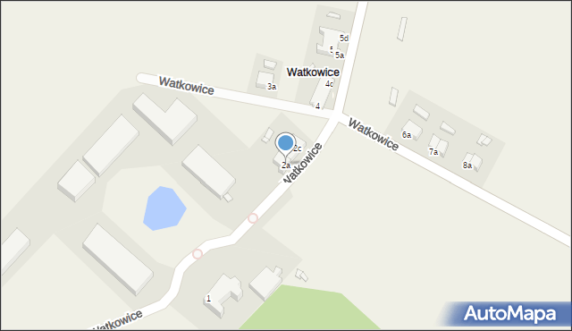 Watkowice, Watkowice, 2a, mapa Watkowice
