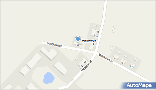 Watkowice, Watkowice, 3a, mapa Watkowice