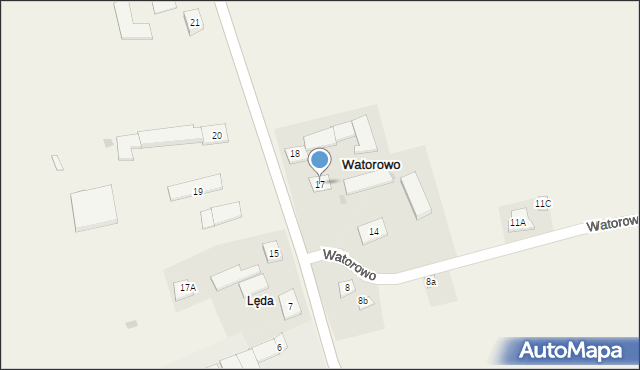 Watorowo, Watorowo, 17, mapa Watorowo