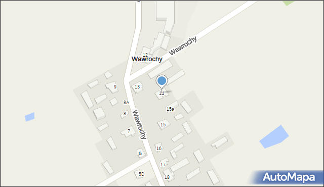 Wawrochy, Wawrochy, 14, mapa Wawrochy