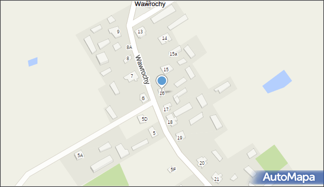 Wawrochy, Wawrochy, 16, mapa Wawrochy