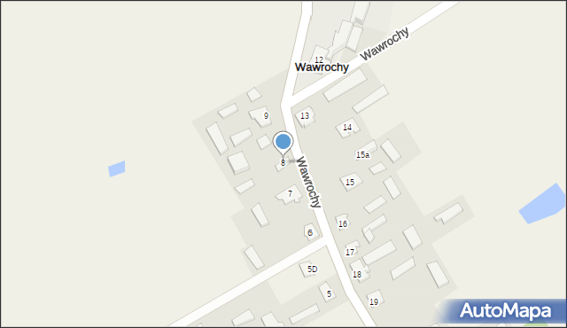 Wawrochy, Wawrochy, 8, mapa Wawrochy