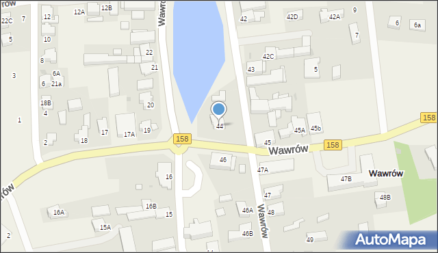 Wawrów, Wawrów, 44, mapa Wawrów