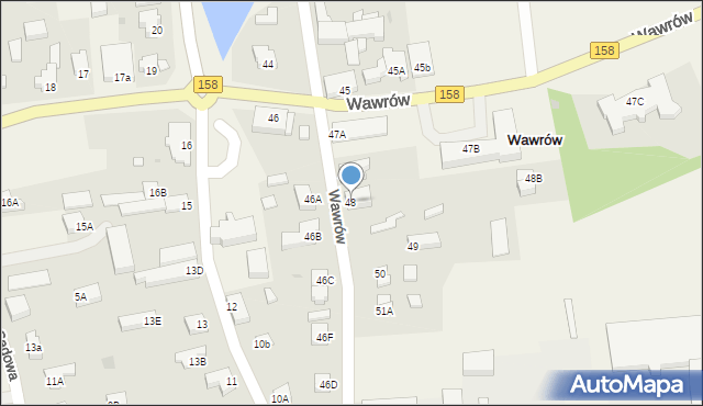 Wawrów, Wawrów, 48, mapa Wawrów