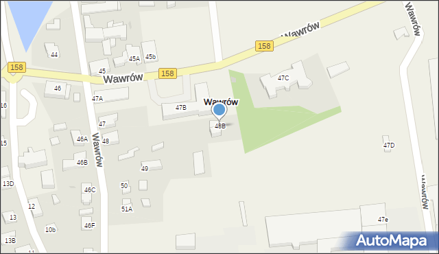 Wawrów, Wawrów, 48B, mapa Wawrów