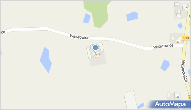 Wawrowice, Wawrowice, 72, mapa Wawrowice