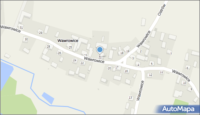 Wawrowice, Wawrowice, 21, mapa Wawrowice
