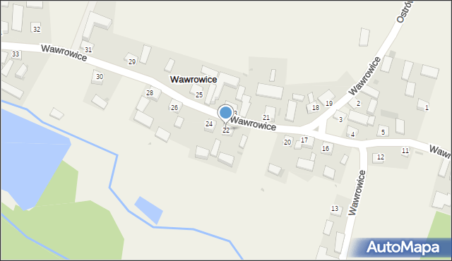 Wawrowice, Wawrowice, 22, mapa Wawrowice